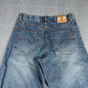 Vintage Y2K World Industries Baggy Wide Leg Skater Jeans Mens 34x32
